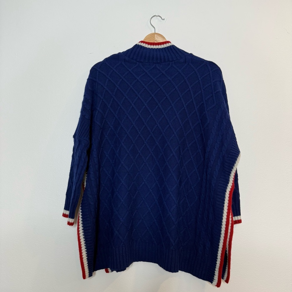 Mersea The Sailor Sweater with Tipping Navy and Red Nautical Stripe Coastal - Picture 8 of 8